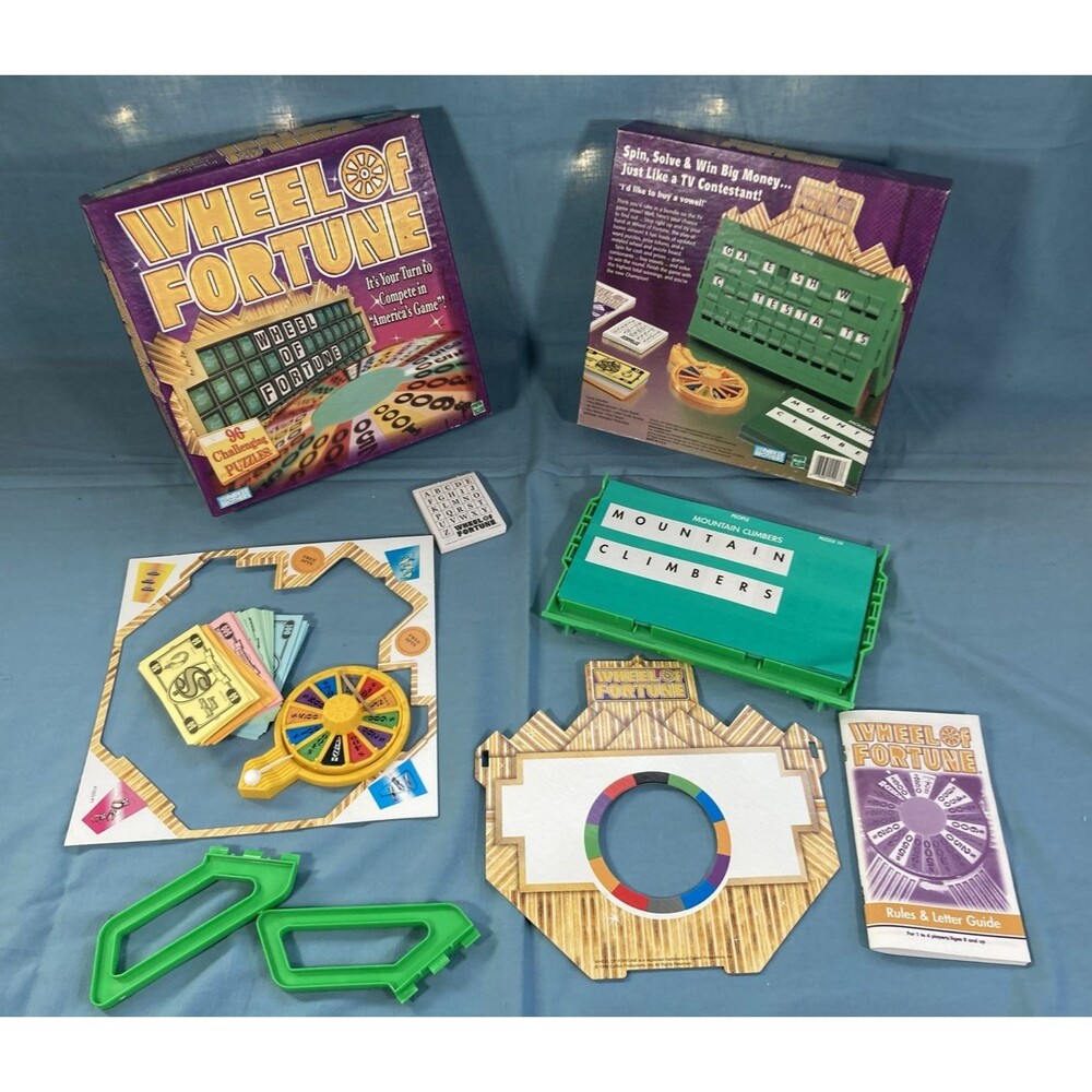 Wheel of Fortune Board Game • 1999 Vintage Parker Brothers / Hasbro